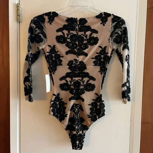 Free People Temecula Long Sleeve Bodysuit For Love & Lemons - Picture 3 of 10